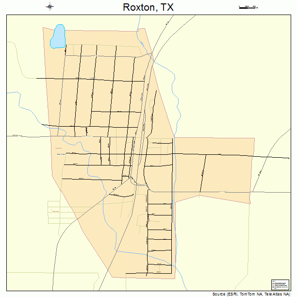 Roxton, TX street map