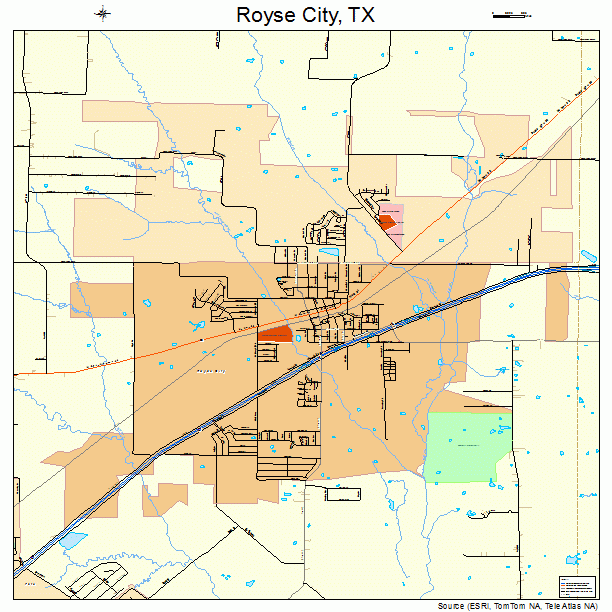 Royse City, TX street map