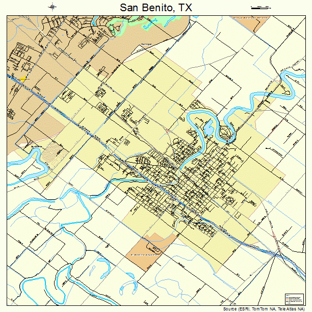 San Benito, TX street map