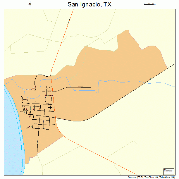 San Ignacio, TX street map