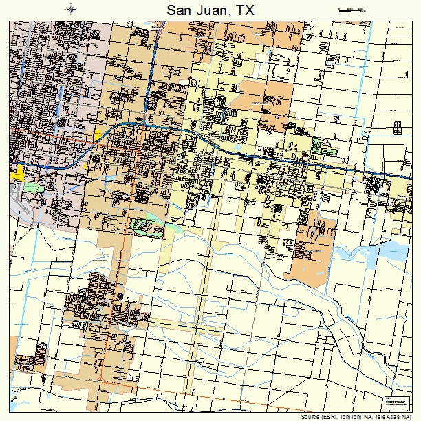 San Juan, TX street map