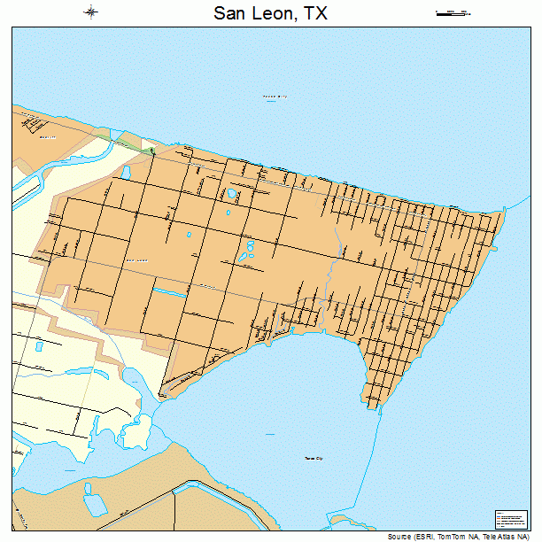 San Leon, TX street map