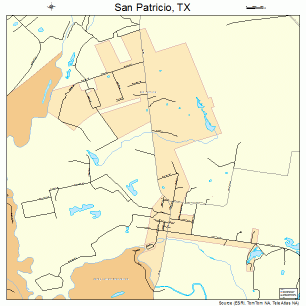San Patricio, TX street map