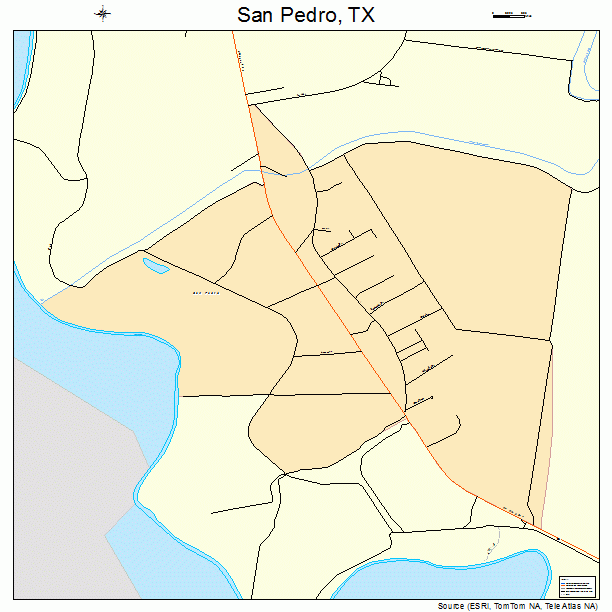 San Pedro, TX street map