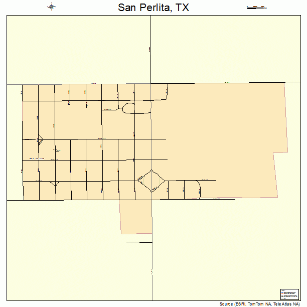 San Perlita, TX street map