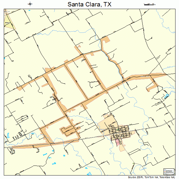 Santa Clara, TX street map