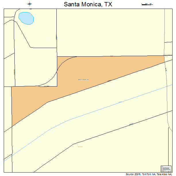 Santa Monica, TX street map