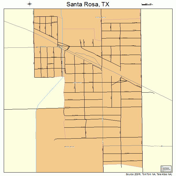 Santa Rosa, TX street map