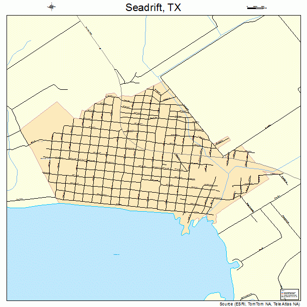 Seadrift, TX street map