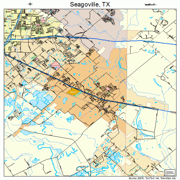 Seagoville, TX street map