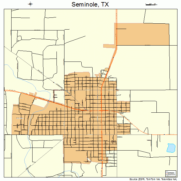 Seminole, TX street map