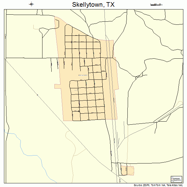 Skellytown, TX street map