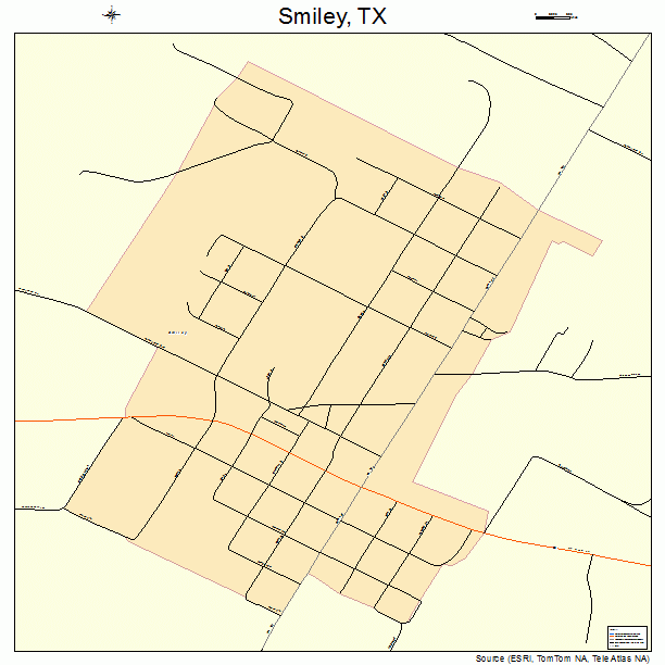 Smiley, TX street map