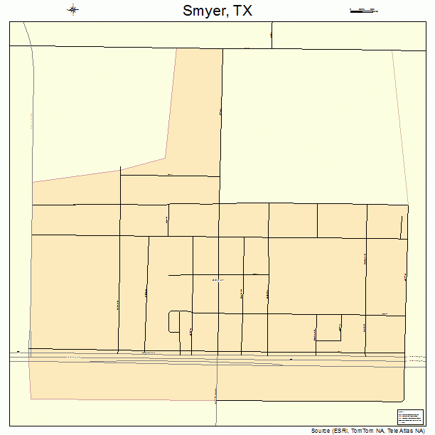 Smyer, TX street map
