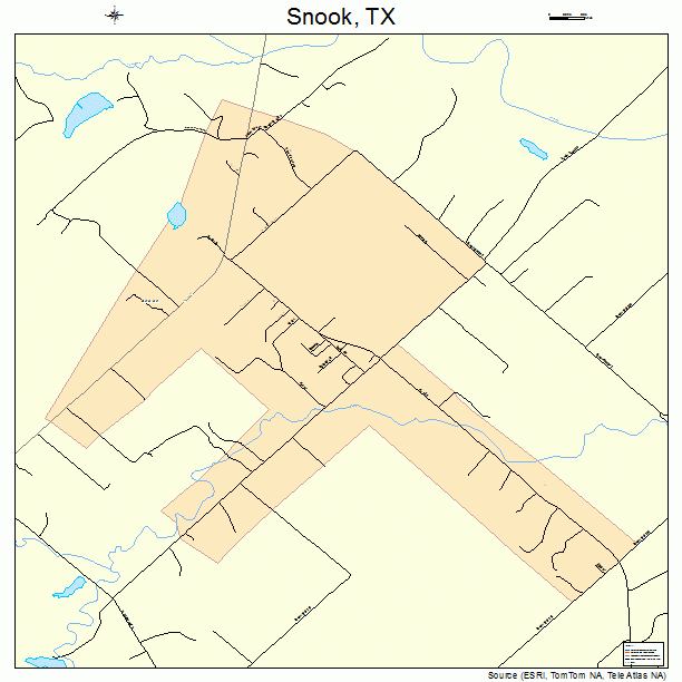 Snook, TX street map