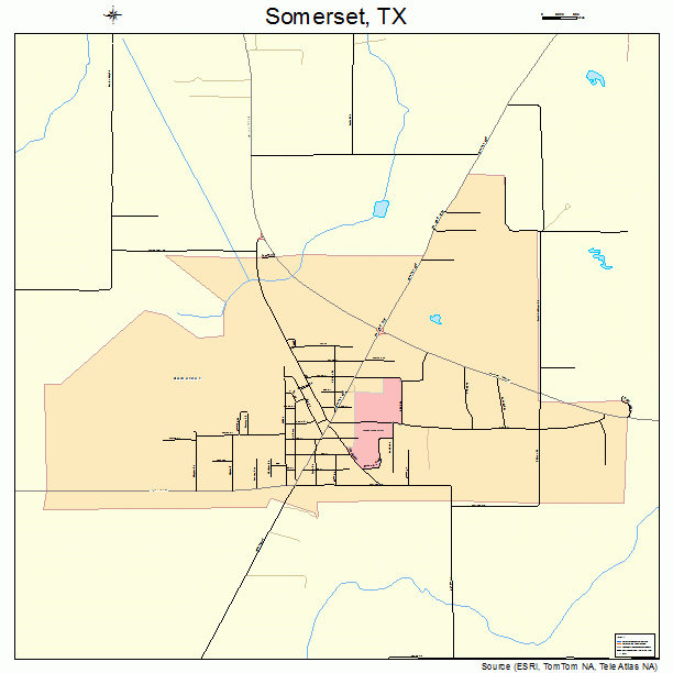 Somerset, TX street map