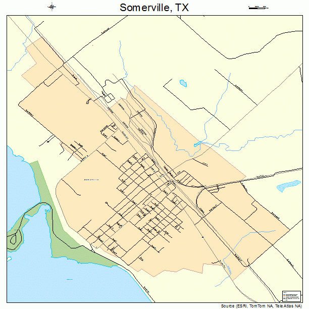 Somerville, TX street map