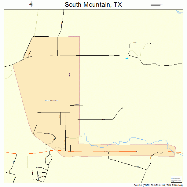 South Mountain, TX street map