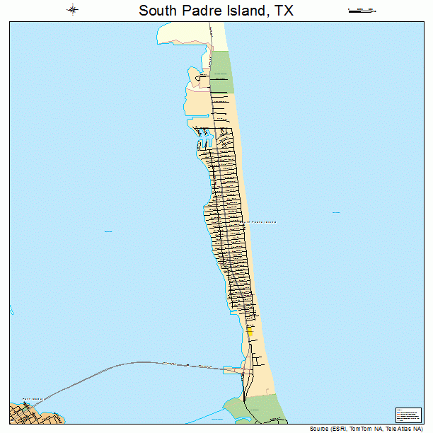 South Padre Island, TX street map