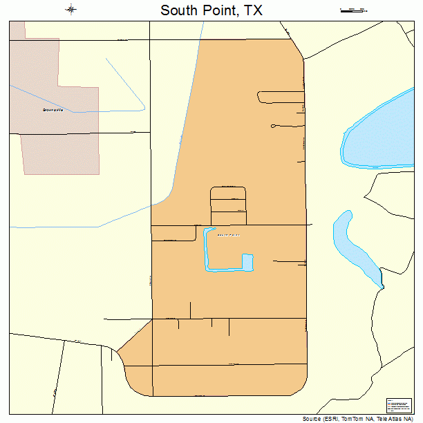 South Point, TX street map