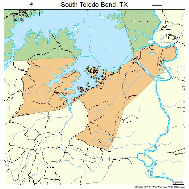 South Toledo Bend, TX street map