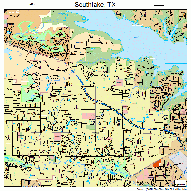 Southlake, TX street map