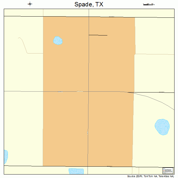 Spade, TX street map