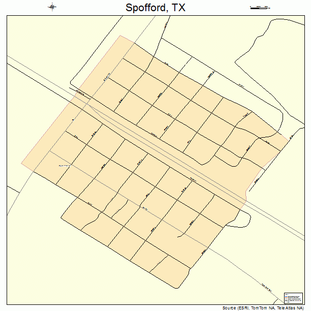 Spofford, TX street map