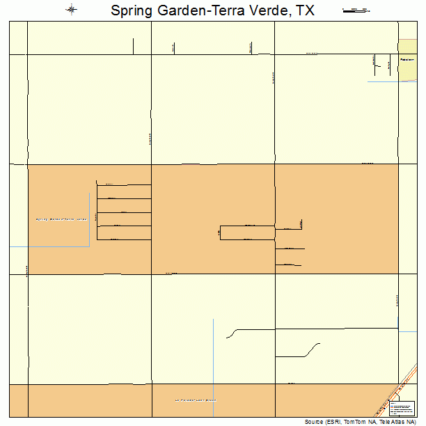 Spring Garden-Terra Verde, TX street map