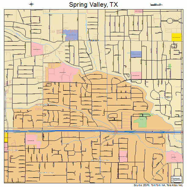 Spring Valley, TX street map