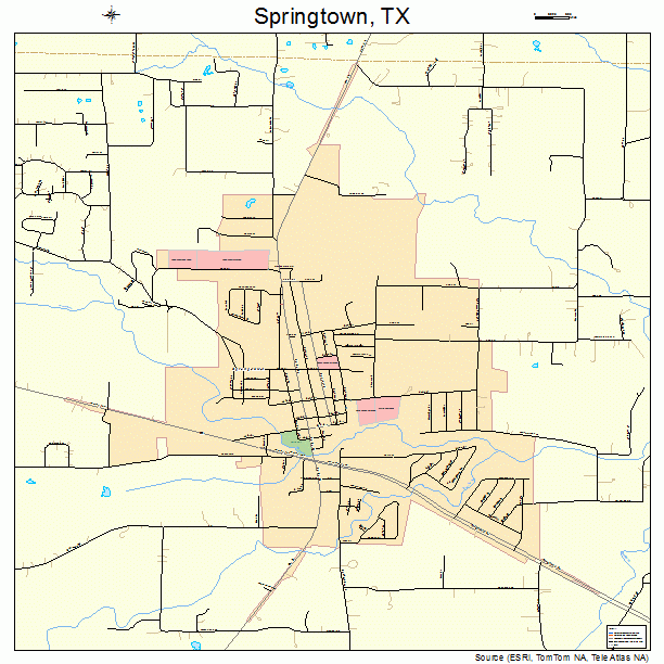 Springtown, TX street map