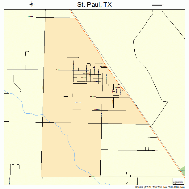 St. Paul, TX street map