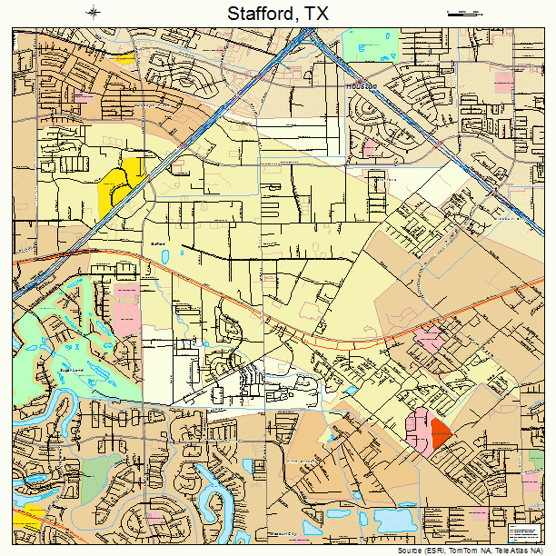 Stafford, TX street map