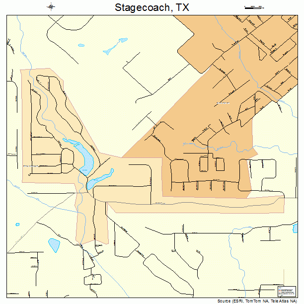 Stagecoach, TX street map