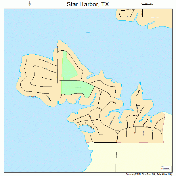 Star Harbor, TX street map