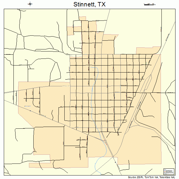 Stinnett, TX street map