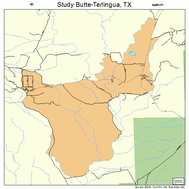 Study Butte-Terlingua, TX street map