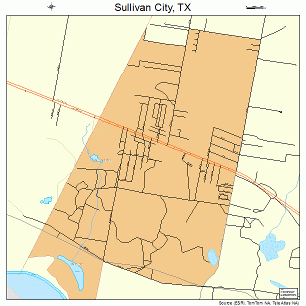 Sullivan City, TX street map