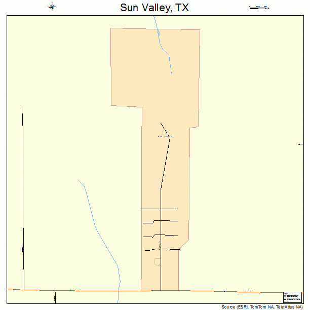 Sun Valley, TX street map
