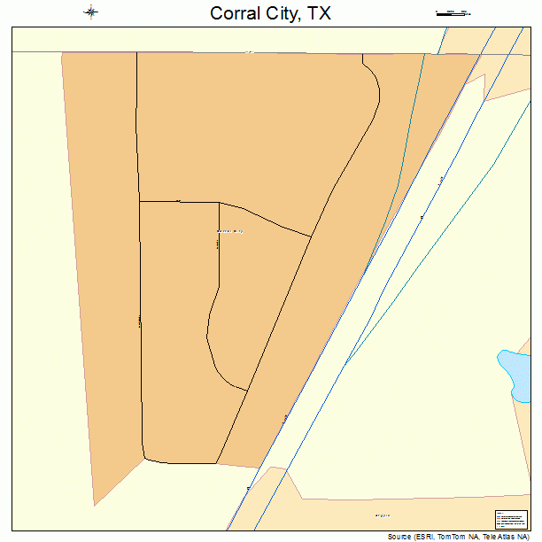 Corral City, TX street map
