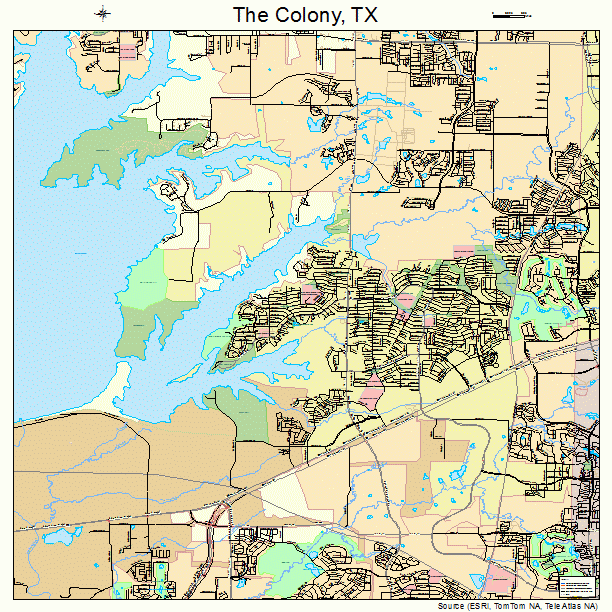 The Colony, TX street map