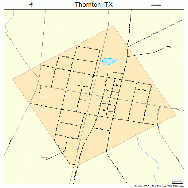 Thornton, TX street map