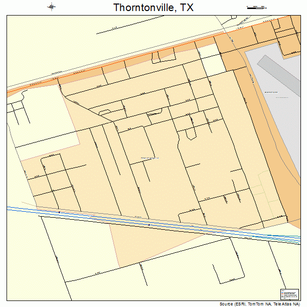 Thorntonville, TX street map