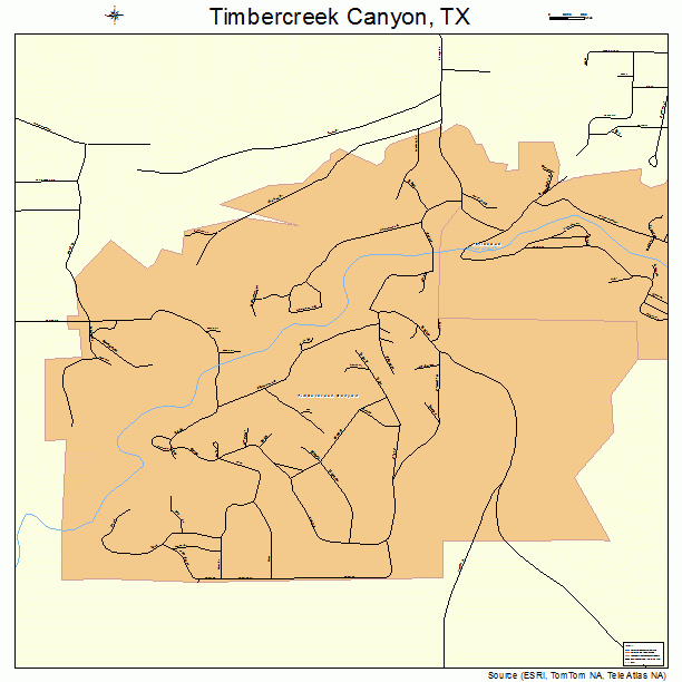 Timbercreek Canyon, TX street map