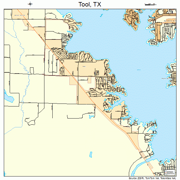 Tool, TX street map