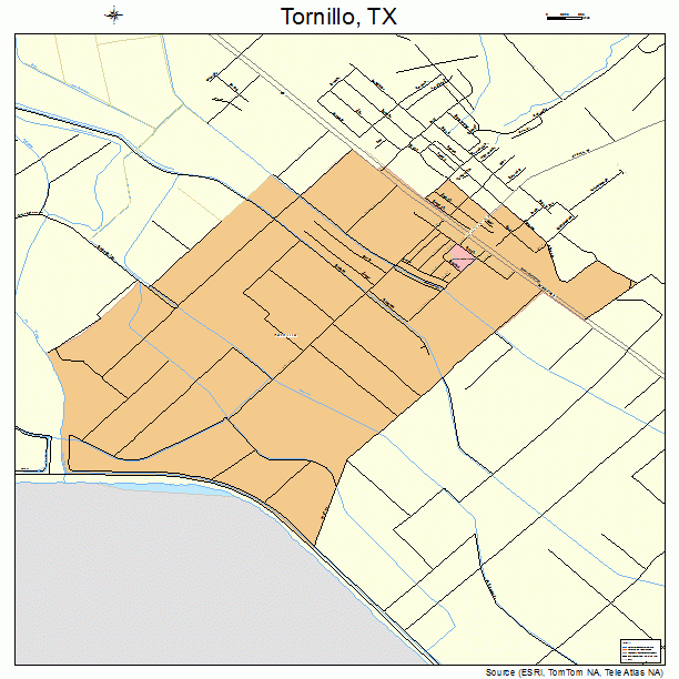 Tornillo, TX street map