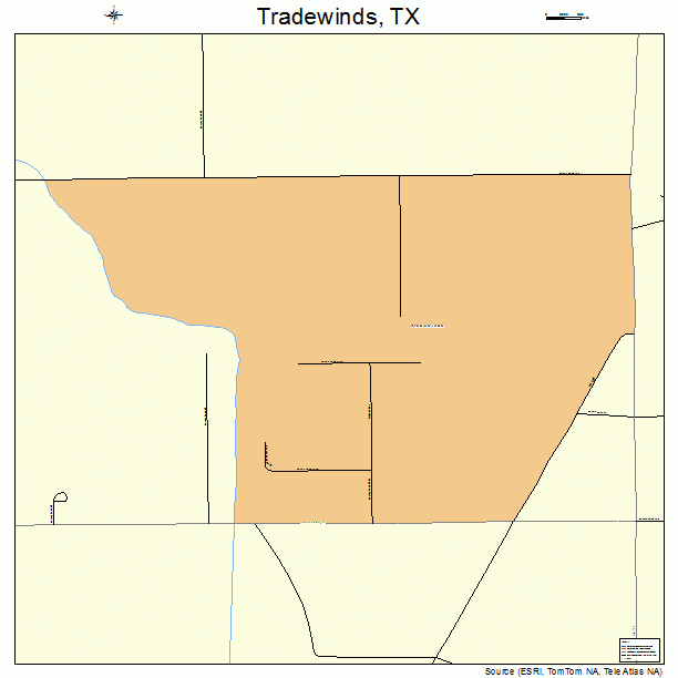 Tradewinds, TX street map