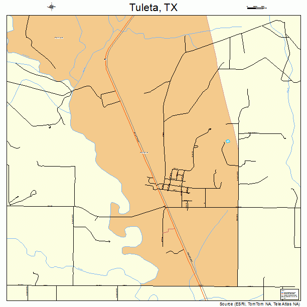 Tuleta, TX street map