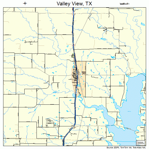 Valley View, TX street map