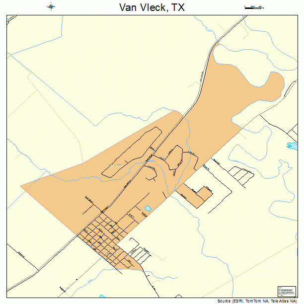 Van Vleck, TX street map